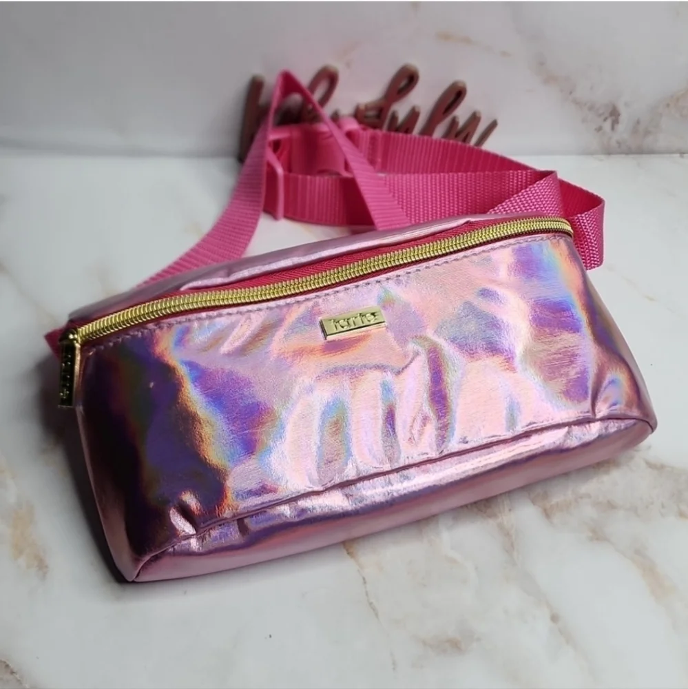 Tarte Pink Iridescent Fanny Pack, Bum Bag Or Crossbody New
